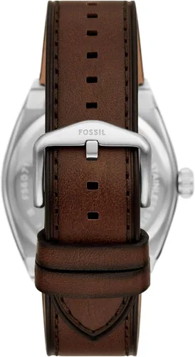 Vista 2 de Fossil Everett Reloj de cuarzo de acero inoxidable con tres manecillas para hombre