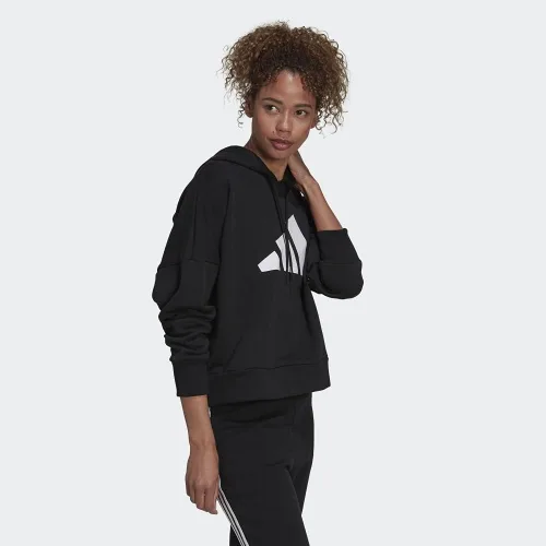 Vista 6 de adidas Sudadera deportiva con capucha Three Bar para mujer