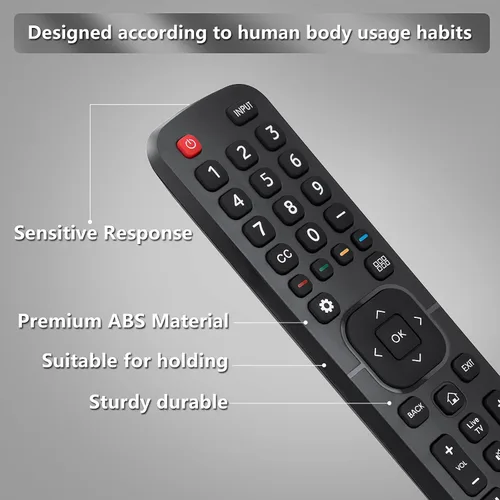 Vista 8 de para Hisense-TV-Remote Reemplazo, Control remoto universal para todos los televisores inteligentes Hisense【Paquete de 2】