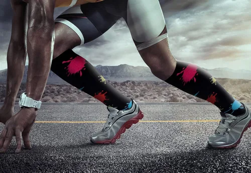 Vista 2 de QUXIANG Calcetines de compresión de cobre para mujer y hombre (8 pares) Lo mejor para correr atletismo ciclismo 15-20 mmHg, Cobre
