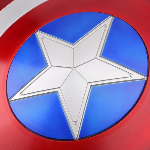 Vista 4 de Capitán América Escudo 24 pulgadas Replica Cosplay Props Rojo