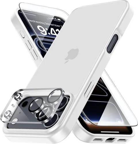 Vista 58 de Yriklso 3 en 1 Funda Magnética Fuerte para iPhone Air, 1X Protector de Pantalla + 1X Protector de Lente de Cámara, Cubierta Protectora a Prueba