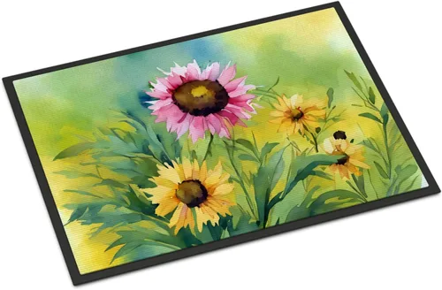 Vista 58 de Caroline's Treasures DAC1621MAT - Felpudo con diseño de camelia en acuarela de 18 x 27 pulgadas, tapete para puerta delantera, para interiores