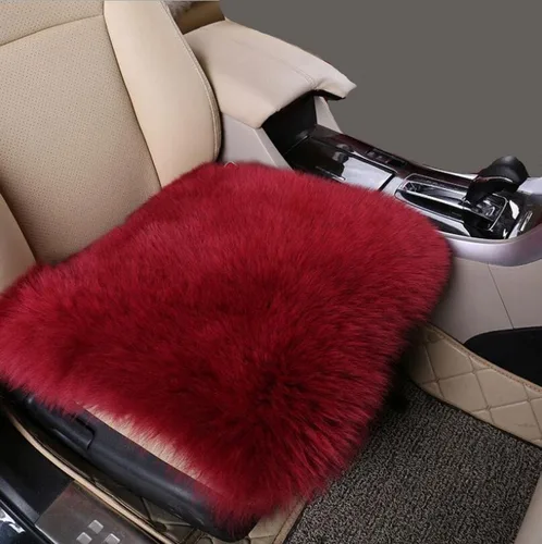 Vista 8 de Calor Invernal: Funda Universal de Asiento de Piel de Oveja - Lana Natural, para Autos, Camiones, SUV y Furgonetas - Acompañante de Conducción