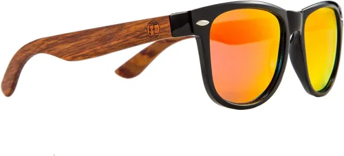 Vista 8 de FEISEDY Gafas de sol polarizadas de madera para mujeres y hombres, HD UV400, conducción de pesca, golf, B2448