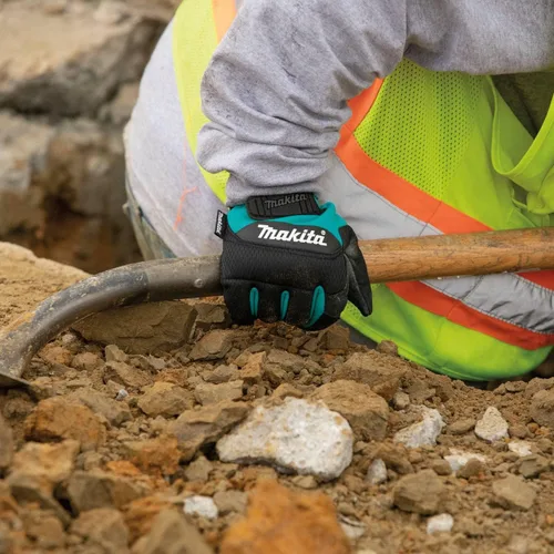 Vista 6 de Makita Guantes de trabajo unisex 100% auténticos de piel y palma