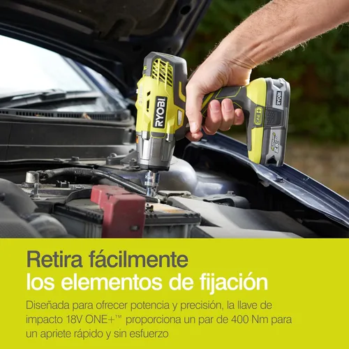 Vista 3 de Ryobi R18IW3-0 18V ONE+ Llave de impacto inalámbrica de 3 velocidades