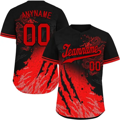 Vista 24 de Camiseta de béisbol de dragón personalizada para hombres y mujeres, camisa de Steetwear de estilo gótico, nombre del equipo y número personalizado