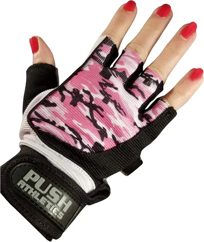 Vista 7 de Guantes de entrenamiento para mujer ligeros con palmas acolchadas de gel y cierre de velcro súper fuerte y disponibles los estilos más populares