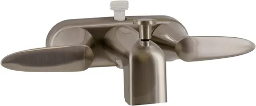 Vista 2 de Valterra PF223403 Grifo de 4 pulgadas con ducha D-Spud níquel cepillado 2 manijas