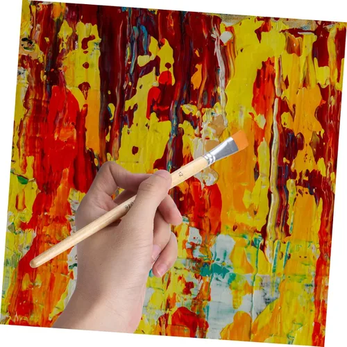 Vista 9 de TEHAUX Juego de pinceles de pintura para niños, juego de pinceles de acuarela, productos de oficina, suministros de pintura, pinceles de pintura al