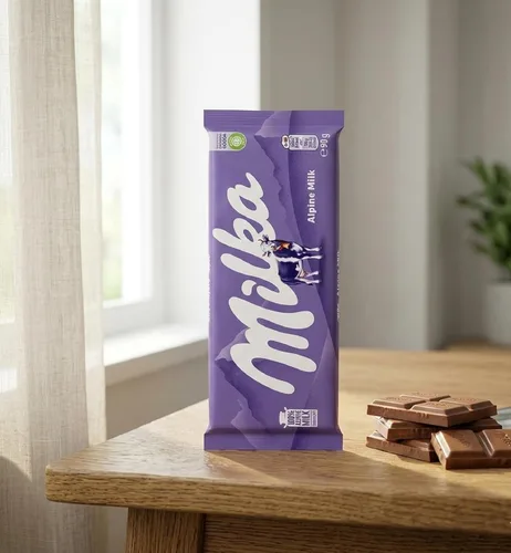 Vista 4 de Milka Alpenmilch Alpine Chocolate con leche 3.17 oz (paquete de 2)