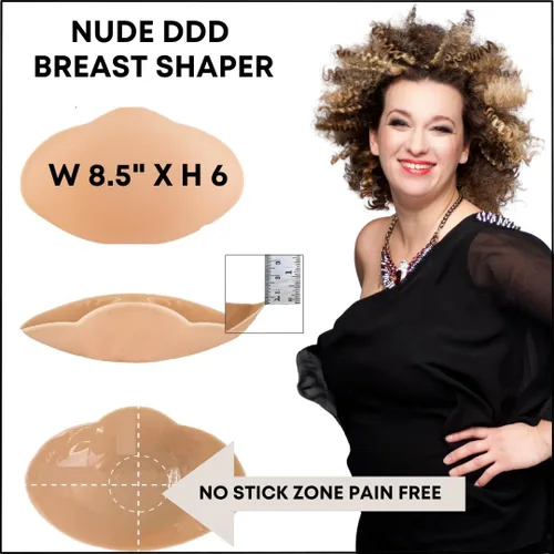 Vista 2 de Moldeadores de senos desnudos para mujer, talla DDD, desnudoDDD, Desnudo