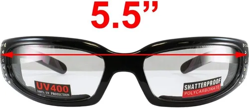 Vista 7 de Global Vision Marilyn 3 - Gafas de montar con diamantes de imitación fotocromáticos con oscurecimiento automático, protección UV400 ANSI Z87.1