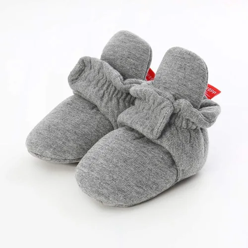 Vista 3 de HsdsBebe Botines unisex con forro polar para bebé, antideslizantes, suela suave, calcetines cálidos para invierno