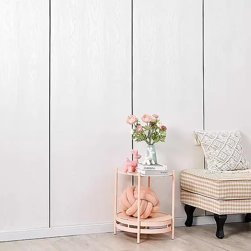 Vista 6 de Panel de pared 3D con textura de grano de madera, papel tapiz impermeable, papel tapiz autoadhesivo insonorizado, adecuado para sala de estar