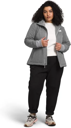 Vista 4 de Chaqueta con capucha Shelbe Raschel para mujer - Gris Asfalto