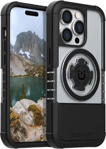 Vista 21 de Rokform - Funda para iPhone 14, Serie Rígida, Magnética Dual, Cubierta para iPhone con RokLock de Bloqueo Giratório, Equipo Protector para Apple