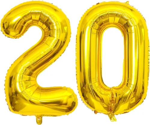 Vista 11 de Globo dorado grande de 40 pulgadas con letras del alfabeto de Mylar de aluminio de helio, globos de número grande para cumpleaños, aniversario