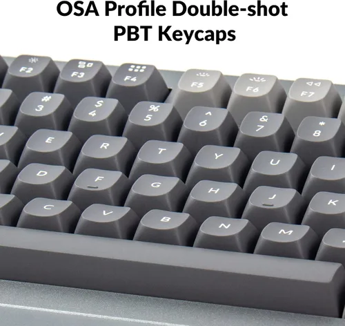 Vista 7 de Keychron Q1 75% Layout RGB Teclado mecánico personalizado con cable intercambiable en caliente, macro programable QMKVIA con interruptor azul