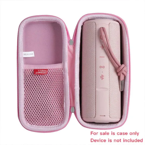 Vista 2 de Hermitshell Estuche de viaje duro para MIATONE Boombox Altavoz Bluetooth portátil al aire libre Altavoces inalámbricos Impermeable (rosa)