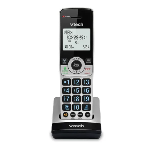 Vista 17 de VTech IS8251-3 - Teléfono inalámbrico de 3 manos de grado empresarial para oficina en casa, pantalla a color de 5", teclas de acceso directo