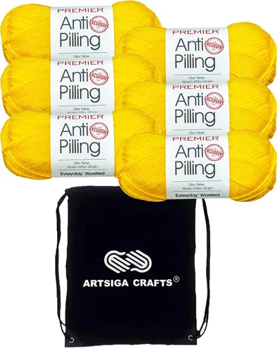 Vista 43 de Premier Yarns Antibolitas para todos los días Blancanieves 100-1 Dn100-1-Snow-White