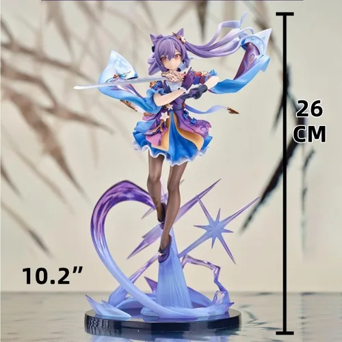 Vista 5 de G-I KeQing 1/7 Figura Siete Estrellas de Liyue Juego Personaje PVC Colección