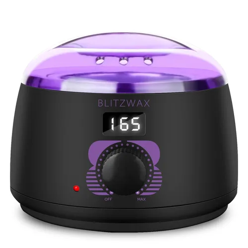 Vista 13 de BLITZWAX Kit de depilación brasileña y bikini para mujer, calentador de cera dura para cara, piernas y cuerpo, kit de depilación en casa, apto
