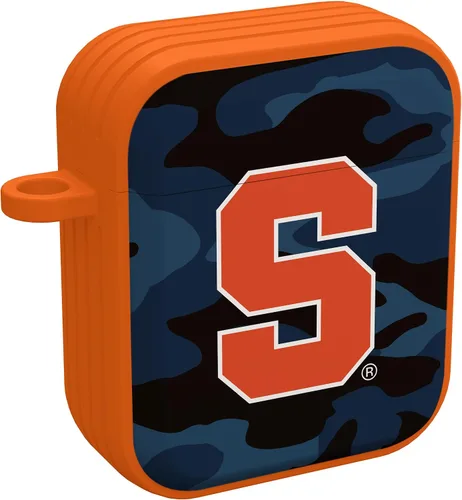 Vista 5 de AFFINITY BANDS Syracuse - Funda compatible con Apple AirPods Generaciones 1 y 2 de camuflaje naranja