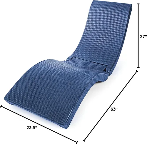 Vista 3 de Pool Mate Silla de lujo para piscina, patio, tumbona, azul