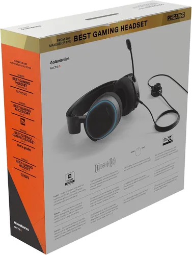 Vista 11 de SteelSeries Arctis 5 Gaming Headset - RGB Illumination - DTS Headphone X v2.0 Surround for PC and PlayStation 5, PS4 - Black