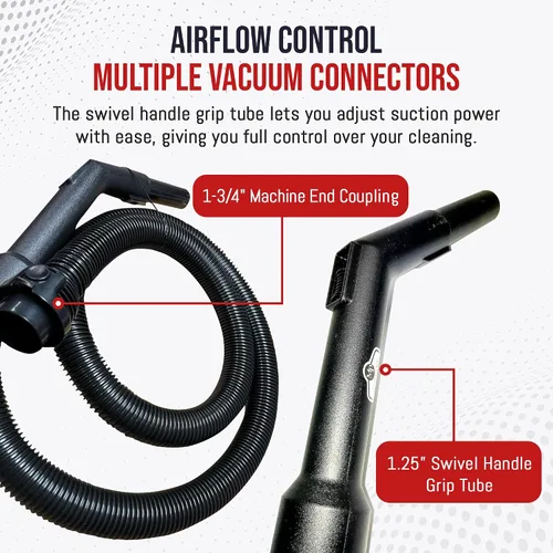 Vista 4 de Maresh Products - Manguera de vacío de repuesto para Eureka & Sanitaire Mighty Mite, SmartVac y Professional Series – Compatible con los modelos