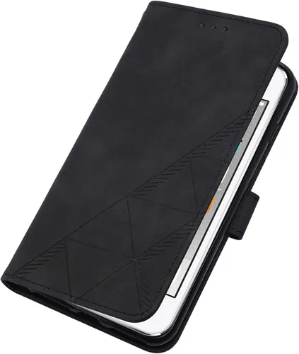 Vista 6 de LEMAXELERS Funda tipo cartera para iPod Touch 5, iPod Touch 7 con tapa magnética de piel sintética con tarjetero y función atril, protección a