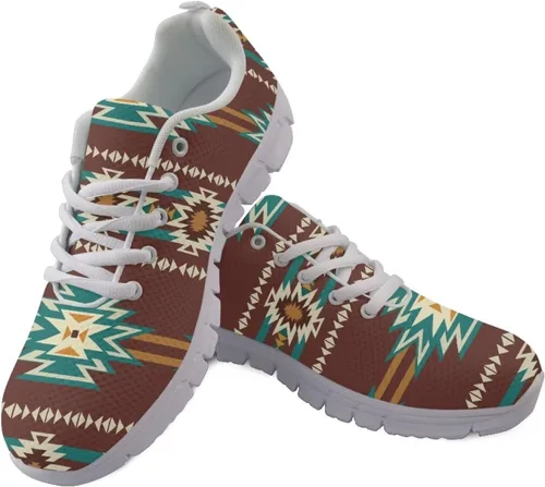 Vista 42 de HUGS IDEA Zapatos deportivos ligeros con patrón de enfermería para mujer Bandera estadounidense