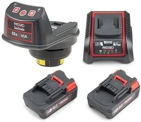 Vista 2 de RIDGID 66528 SeeSnake® CSX Via con 2 baterías y cargador, compatible con SeeSnake microDrain™, microReel™, nanoReel™, serie compacta y serie rM200