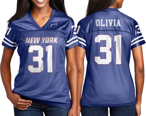 Vista 2 de Camiseta de fútbol personalizada con nombre y número de equipo personalizados para adultos