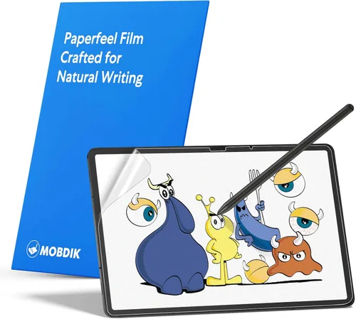 Vista 12 de MOBDIK Paquete de 2 protectores de pantalla Paperfeel compatibles con iPad Air 3 2019/iPad Pro 10.5 2017, película mate, antirreflejos, menos