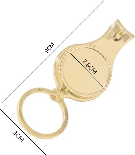 Vista 4 de 10 piezas de abrebotellas de oro personalizado llavero cortaúñas versátil y duradero, regalos privados personalizados para fiestas, bodas