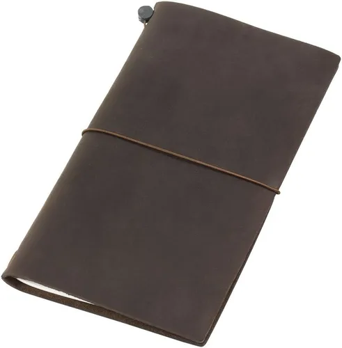 Vista 8 de Libreta negra de piel para viajeros Midori