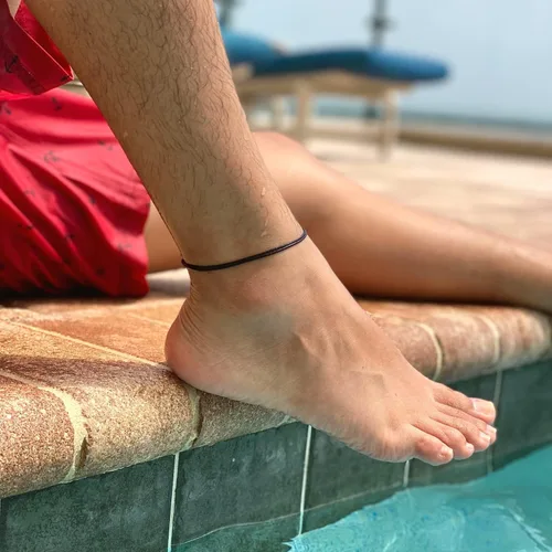 Vista 12 de Tobillera de cordón para hombres, mujeres, adolescentes y adultos, unisex, pulsera de tobillo para surfistas, playa, tobilleras, impermeables