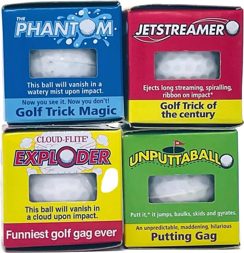 Vista 3 de Lote 8 Truco Bolas de Golf Chistes Explotación, Niebla, Bamboleo, Streamer