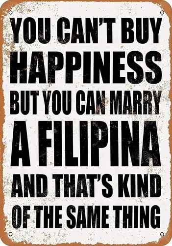 Vista 10 de Sign You Can't Buy Happiness BUT You CAN Marry a Czech - Letrero de metal divertido de metal de 8 x 12 pulgadas para bar, pub para interiores