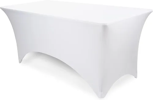Vista 5 de Pomp Mantel elástico de elastano color antracita de 4 pies, resistente a las arrugas y a las manchas, tela de alta calidad de fácil cuidado, se