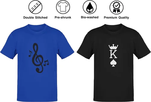 Vista 2 de TARI Men's Premium Cotton Casual Tshirt - Breathable - Comfortable - Simplistic Designs