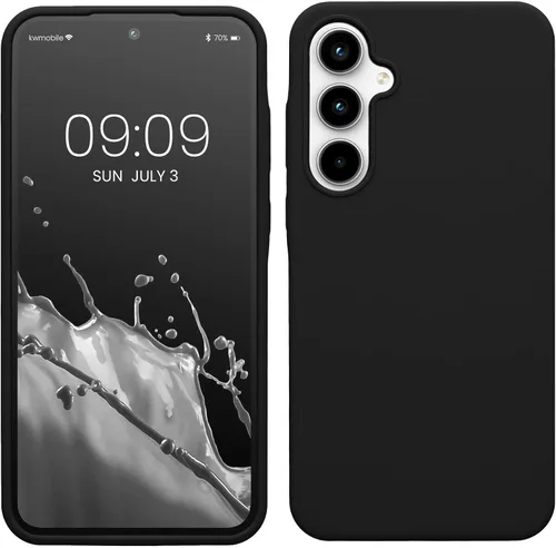Vista 183 de kwmobile Funda Compatible con Samsung Galaxy A14 5G - Funda de teléfono de TPU y silicona con acabado suave - Verde Lima