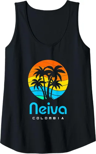 Vista 10 de Camiseta sin mangas Neiva Colombia, Negro
