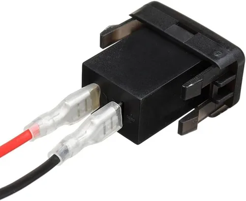 Vista 4 de Adaptador de cargador rápido para coche QC3.0 Dual USB Cargador rápido Socket con voltímetro para Land Cruiser Prado, negro, 500226459