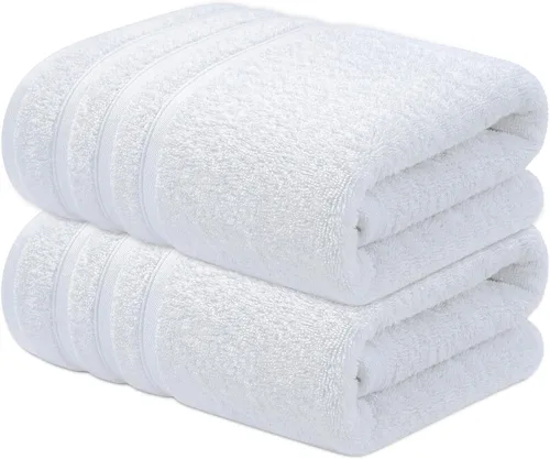 Vista 15 de Infinitee Xclusives - Toallas de baño 100% algodón hilado en anillo para baño, paquete de 2 Marina Tranquila