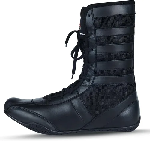 Vista 6 de Zapatos de boxeo profesionales transpirables, zapatos de entrenamiento para adultos y jóvenes, hombres y mujeres, suela de goma antideslizante